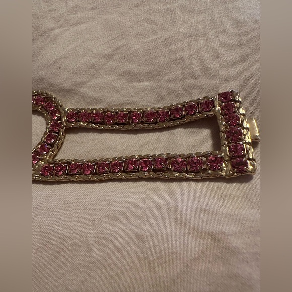 Authentic Coach Vintage Gold and Pink Heart Bracelet! READ - Picture 4 of 5